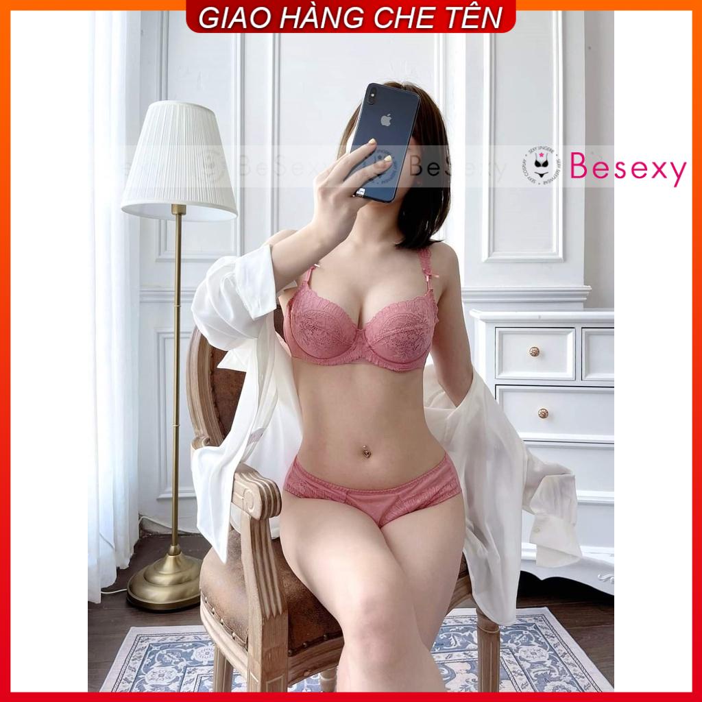 Bộ Đồ Lót Nữ Có Gọng Ren Hoa Áo Bra Nữ