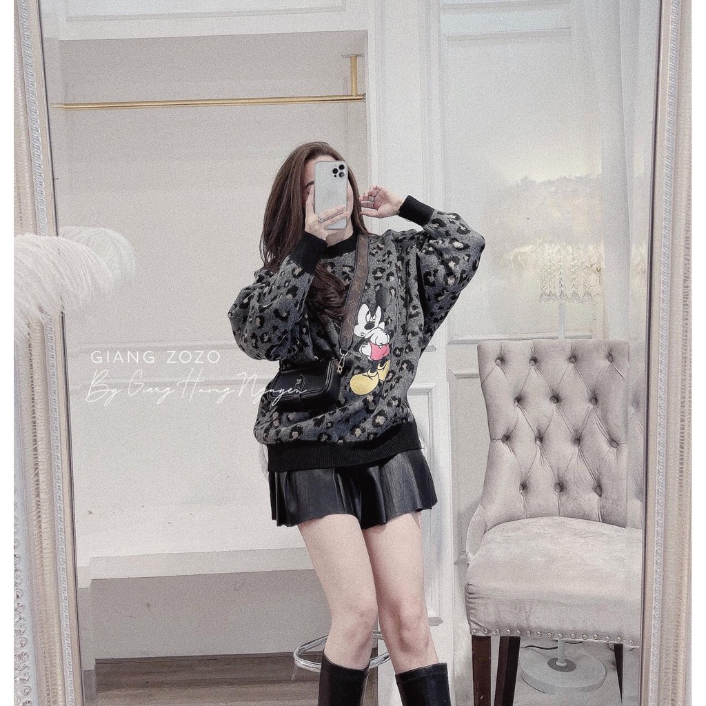 G18. 1828. ÁO BEO MICKY TAY DÀI