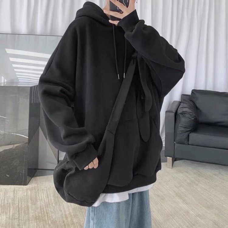 Áo khoác nam nữ thể thao Áo sweater hoodie nỉ bông kiểu dáng thể thao form rộng unisex trơn basic HD1 (Kèm ảnh thật)