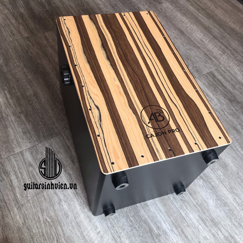 Trống Cajon AB Drum có tay chỉnh - Tặng bao, miếng lót êm mông.