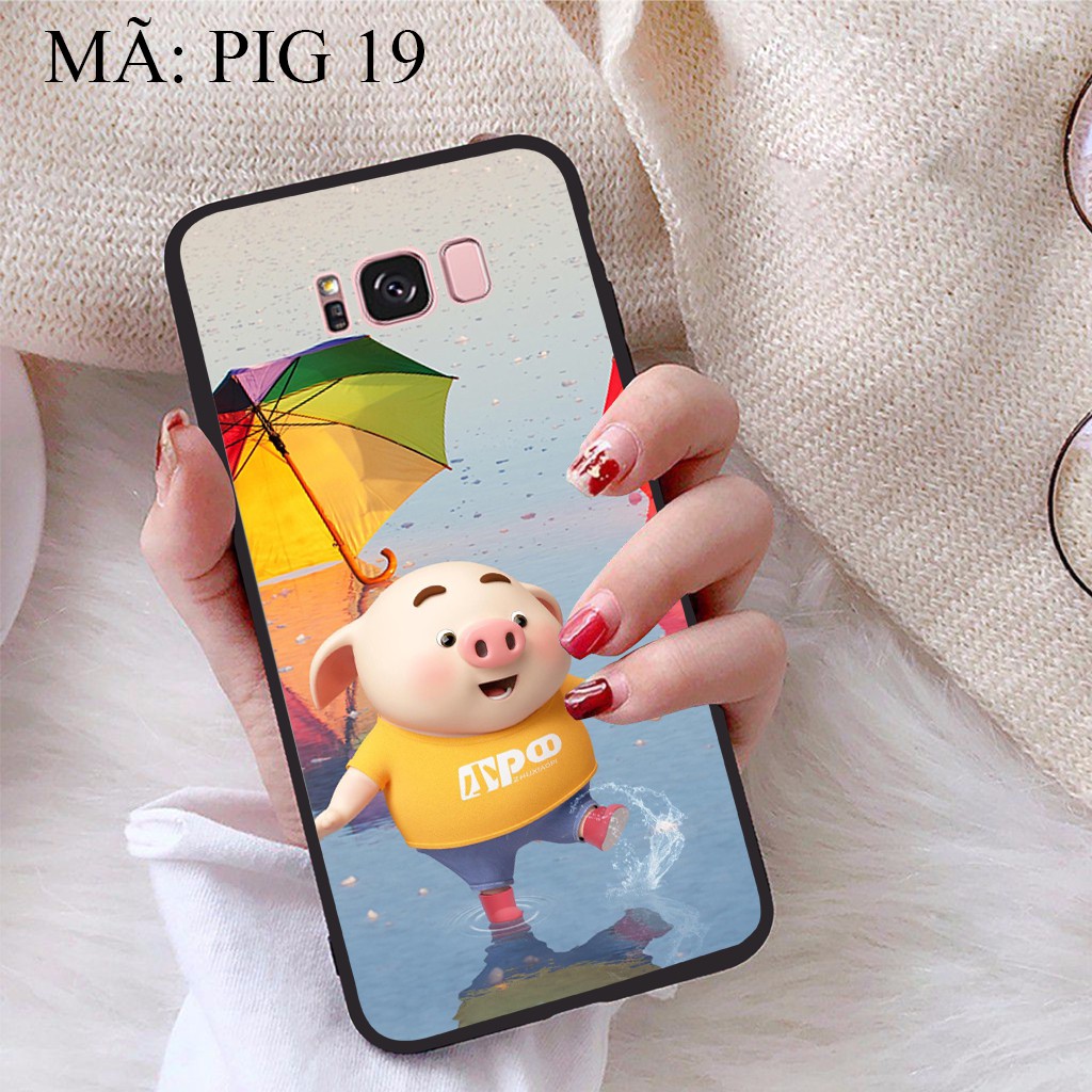 Ốp lưng Samsung S8 Plus viền dẻo TPU BST Pig Cute