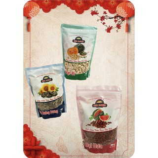 [Ngon GIÁ RẺ] HẠT DƯA / BÍ / HƯỚNG DƯƠNG hiệu Gia Long túi 500g (ăn vặt, biếu tặng) loại đặc biệt (to, đều)