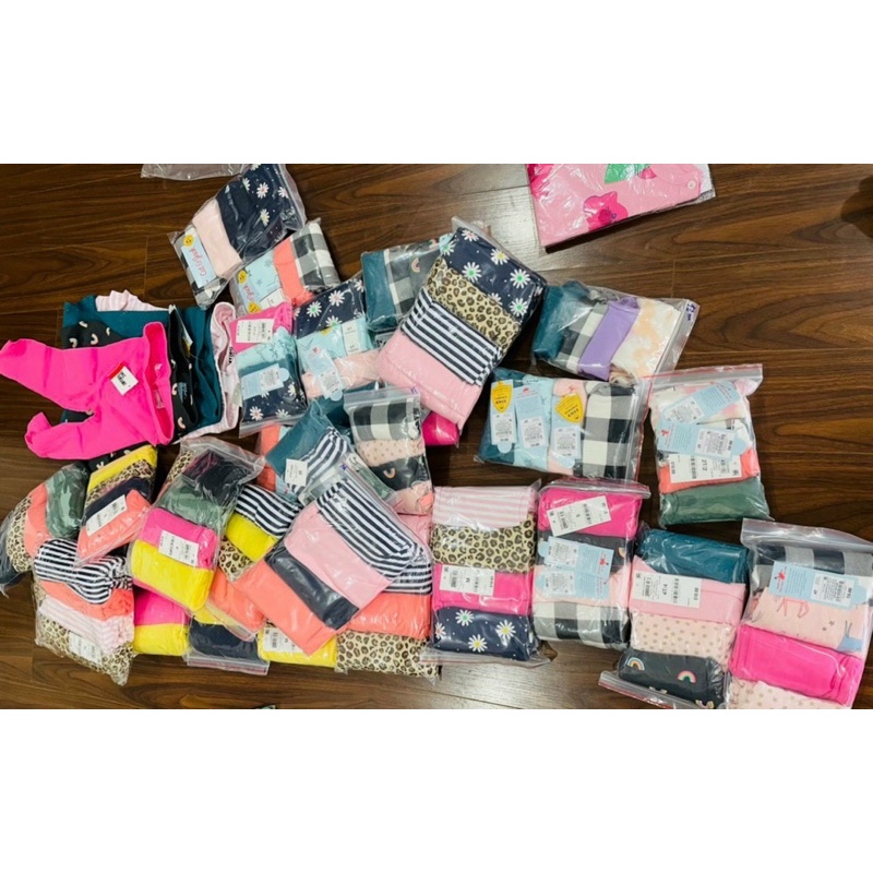 Set 4 quần legging thu cho bé gái