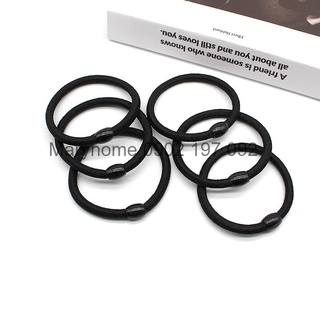 Dây buộc tóc, thun cột tóc nữ màu đen dáng basic Aniva