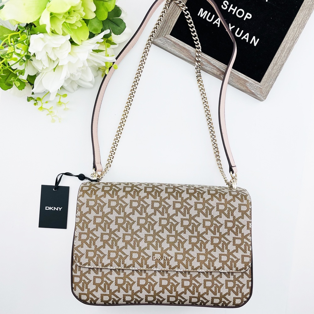 Túi nữ DKNY Sina Medium Flap Shoulder Bag, Pink
