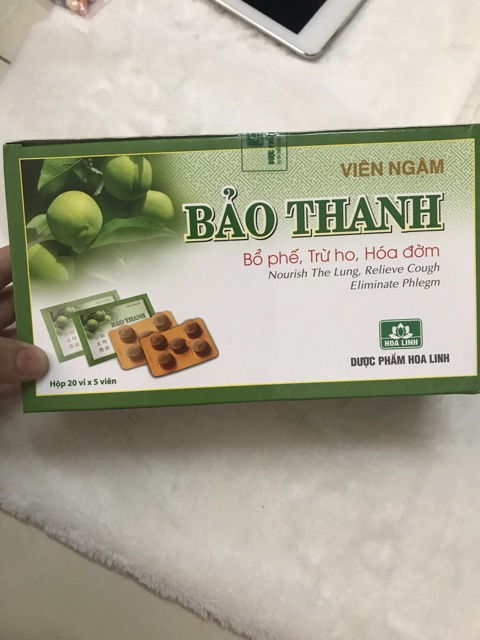 Kẹo ngậm ho Bảo thanh hộp 100 viên