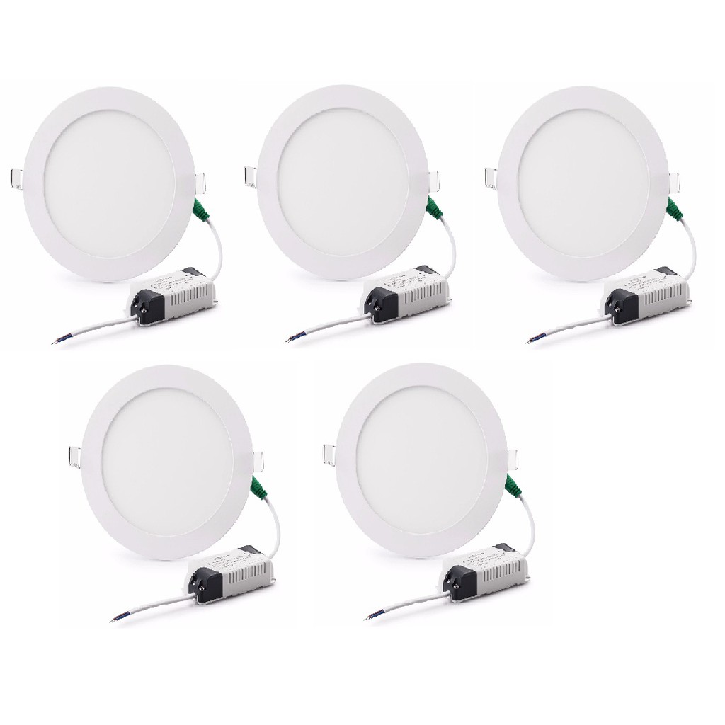 5 Bóng đèn led âm trần 6W - tròn trắng