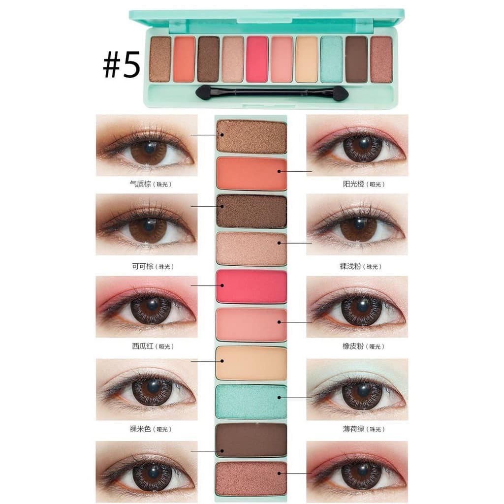 Bảng Phấn Mắt Lameila 10 Màu Play Color Eyes