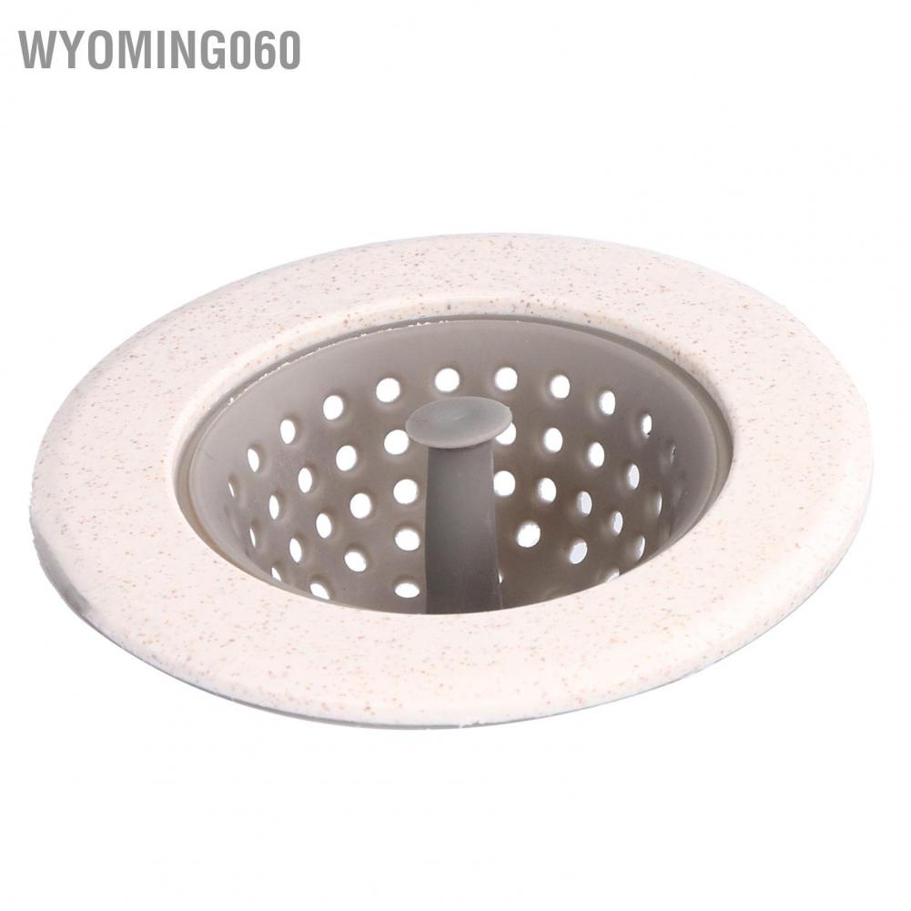 Wyoming060 Kitchen Sink Drain Filter Silicone Anti‑Clogging Floor Strainer Hair Catcher for Home