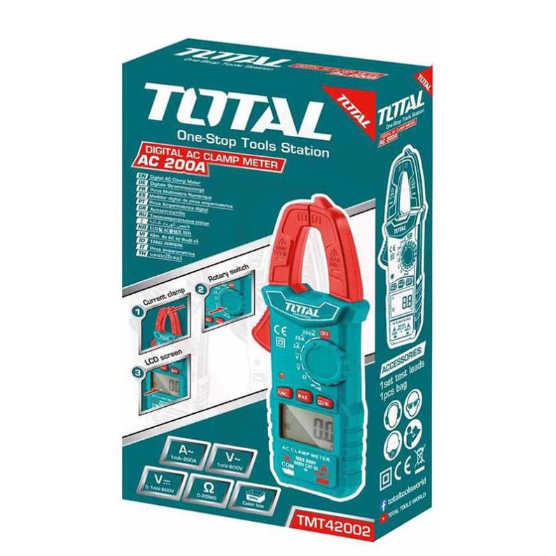 Ampe kẹp 2000 số đêm - Kềm đo AC kỹ thuật số Total TMT42002