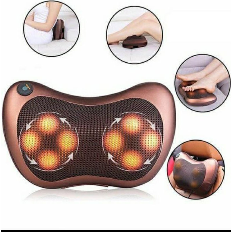 GỐI MASSAGE HỒNG NGOẠI 8 bi HÀN QUỐC CAO CẤP [BẢO HÀNH]