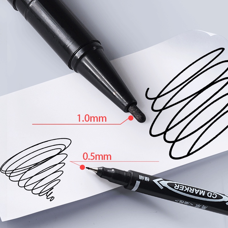 Bút lông dầu hai đầuMực Vĩnh Cửu Hai Đầu Chống Thấm Nước,bút CD