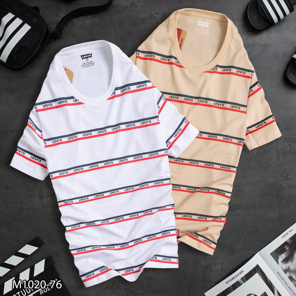 Áo thun nam vải cotton đẹp LV45