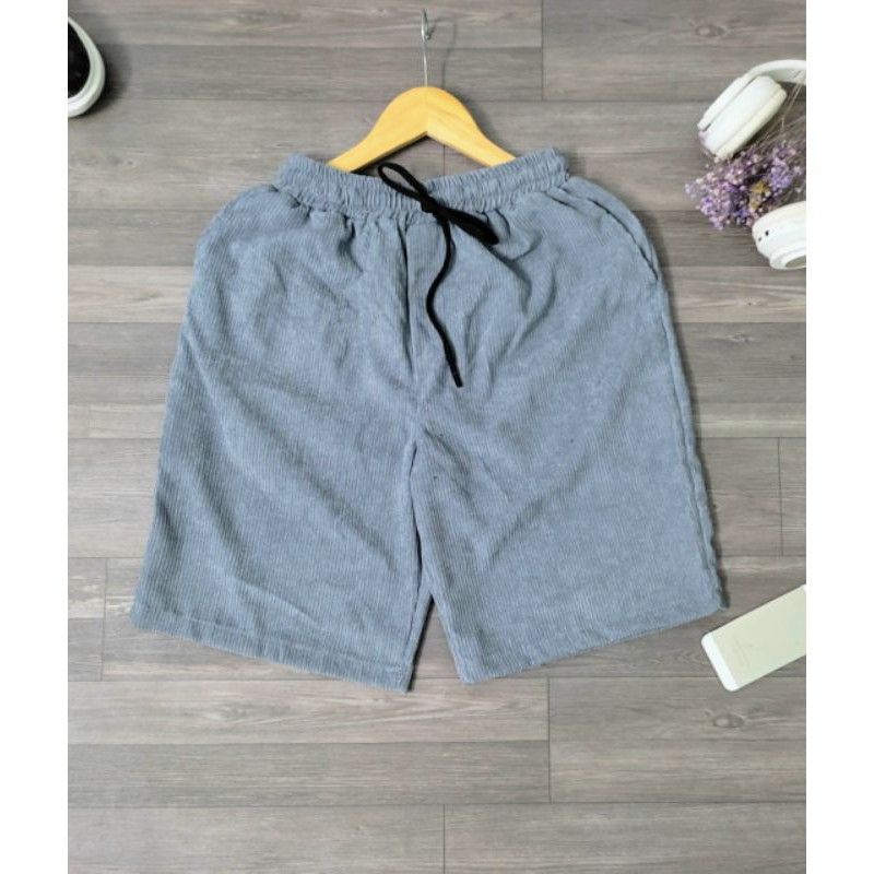 Quần short kaki tăm nhung unisex nam nữ kiểu dáng thể thao dành cho teen siêu dày mát -kèm video ảnh thật