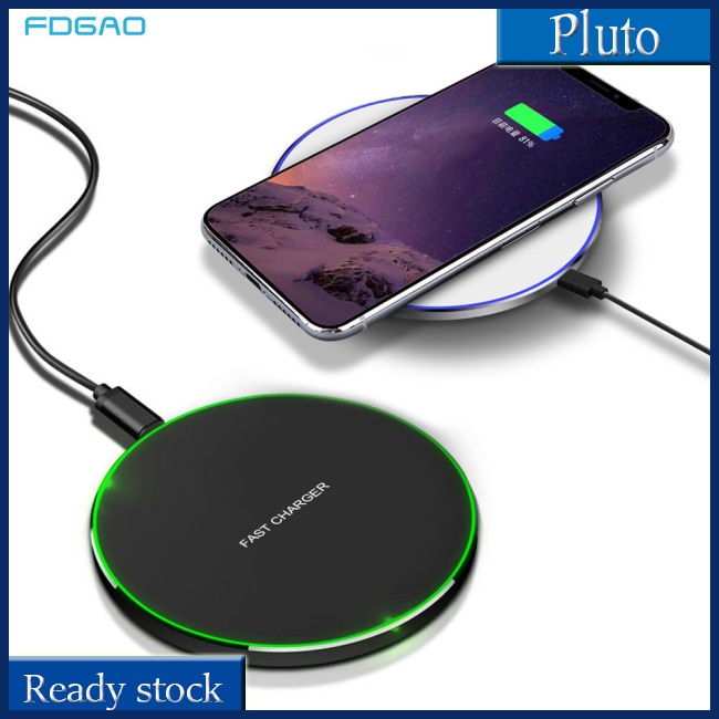 Mới Bộ Sạc Không Dây Siêu Mỏng Từ Tính Hợp Kim Nhôm 15Wqi