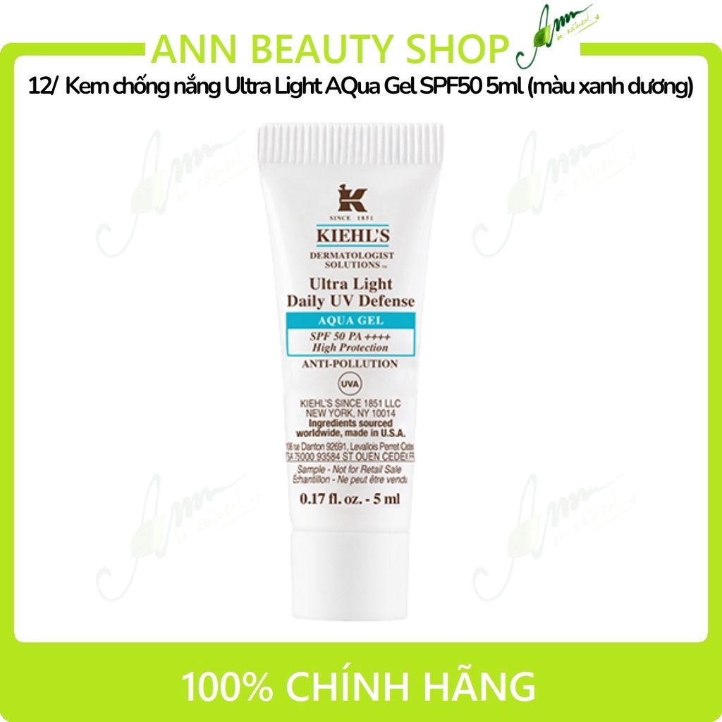 Hàng Dùng Thử KIEHL'S Kem chống nắng (Minisize) DATE 7/2022