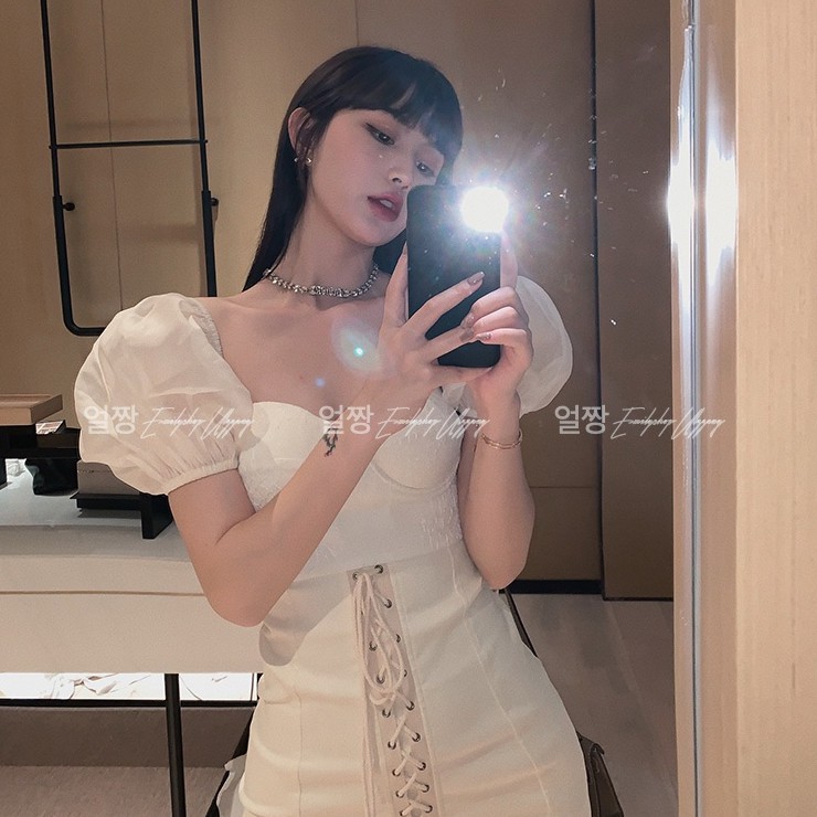 Đầm nữ dáng ôm tay ngắn mini Emilyshop