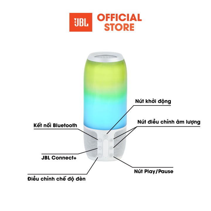 [HÀNG CHÍNH HÃNG | SALE 6.6 10-12H | 14-16H | 18-21H] Loa Bluetooth JBL Pulse 3 | Công suất 20W | Kháng nước IPX7