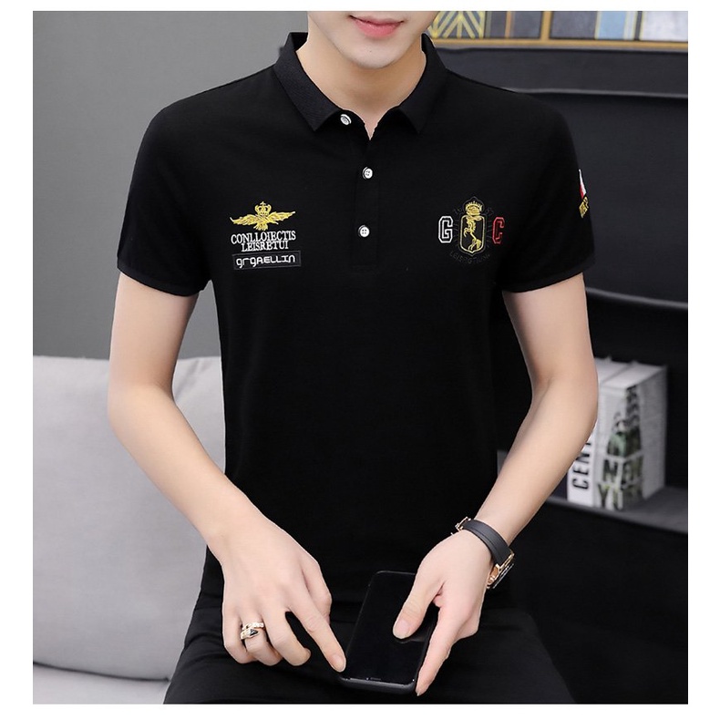 Áo thun polo CONLLERT tay ngắn form rộng unisex nam nữ Ulzzang (Ảnh thật/Có sẵn)