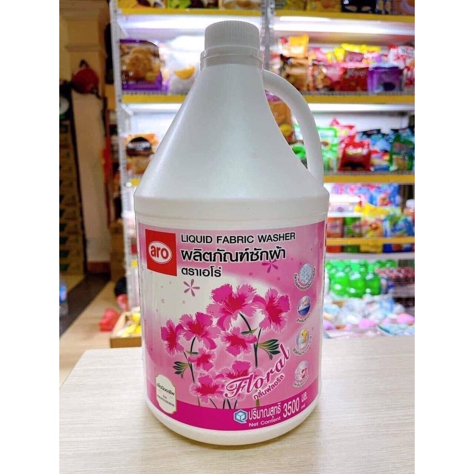 [Mẫu Mới] Nước giặt xả aro Thái Lan can 3500ml nội địa Thái siêu thơm