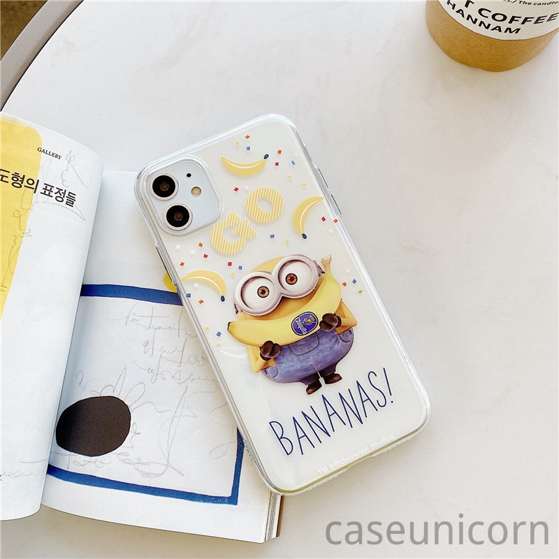 Ốp điện thoại mềm trong suốt hình Minions cho Xiaomi Redmi 9 4X 4A 5A 6A Redmi Note 9 9s 9pro 5A 8pro 8 7 4 4X 5 5pro