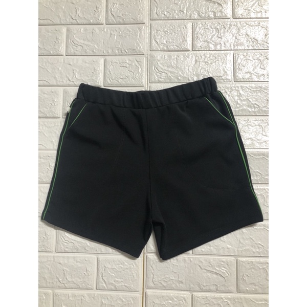 Quần short thể thao nữ - thun cotton, màu đen phối chỉ màu với giá rẻ cho chị em