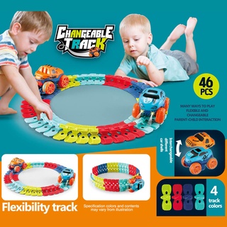 Đồ chơi lắp ráp đường ray đua ô tô Changeable track