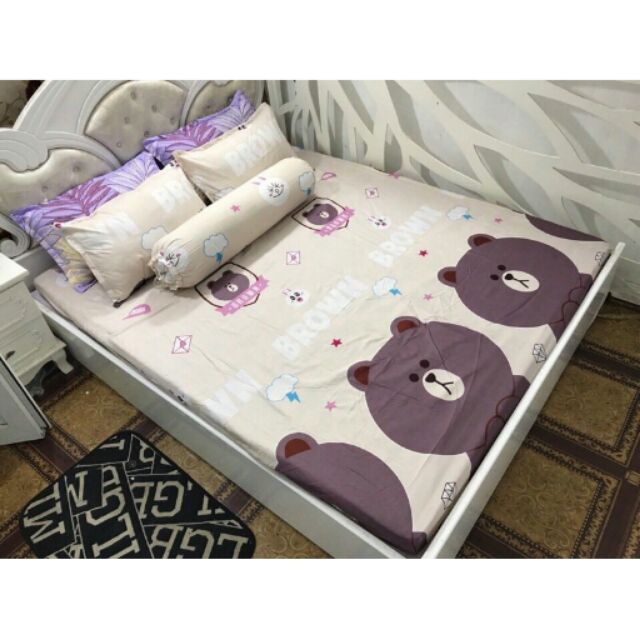 Set gấu brown kem 1m6