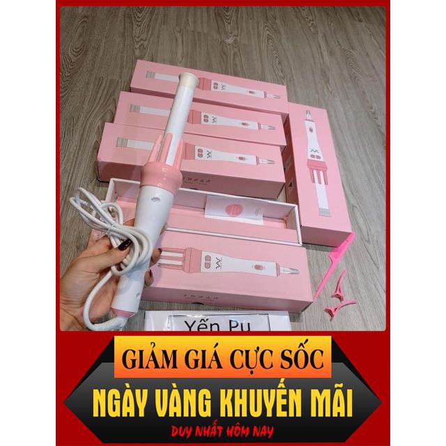 [ Big Sale ] MÁY UỐN TÓC XOĂN XOAY TỰ ĐỘNG 360 thời trang lamer