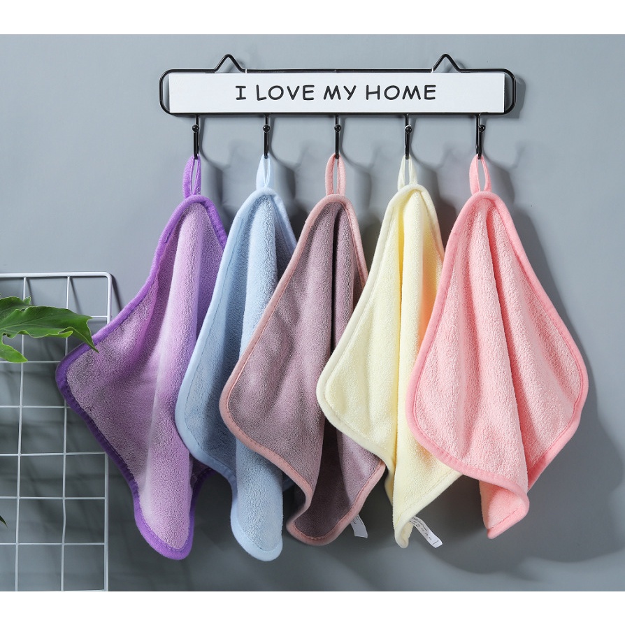 Khăn lay tay nhà bếp đa năng, khăn lau tay treo tường 100% COTTON