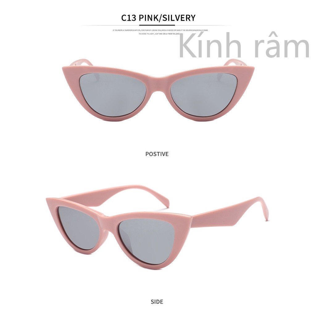 Kính Mát Mắt Mèo Phong Cách Retro