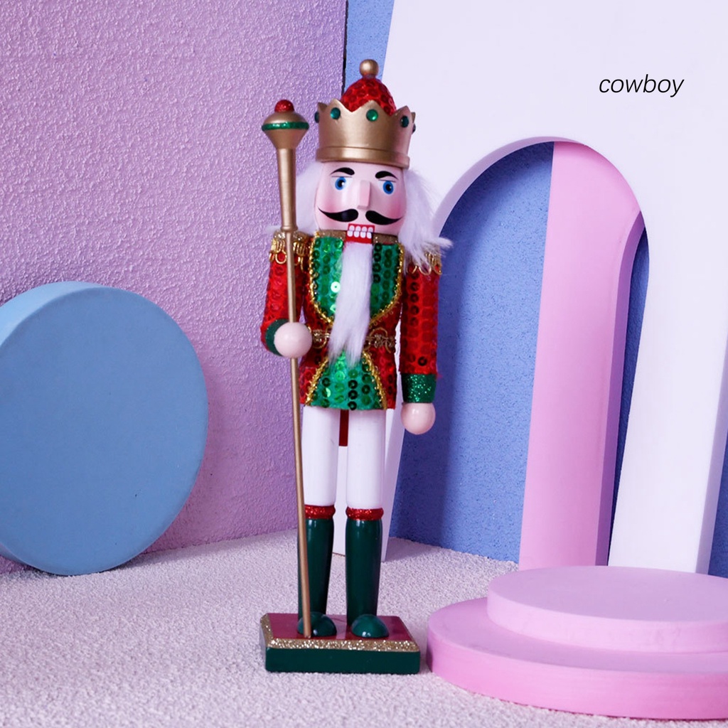 (Cao Bồi) Đồ Chơi Con Rối Hạt Dẻ Mini Truyền Thống Trang Trí Nhà Cửa Chủ Đề Giáng Sinh