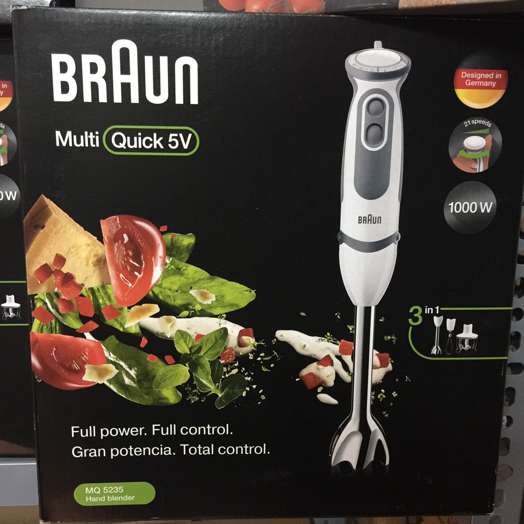 [Mã ELHA22 giảm 6% đơn 300K] Máy xay Braun MQ 5235 Sauce Vario 1000w - BẢO HÀNH CHÍNH HÃNG 24 THÁNG