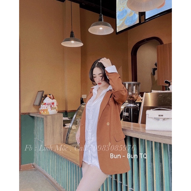 Set vest+sơ mi trắng