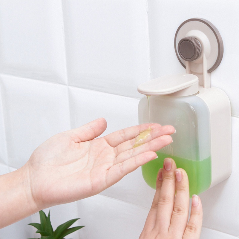 Bình Đựng Xà Phòng Dạng Nhấn Gắn Tường Tiện Dụng Cho Phòng Tắm