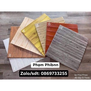 Xốp Dán Tường Giả Gỗ 60X60 Chất Lượng Cao 4.0