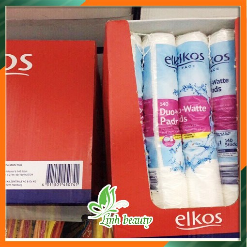 Bông Tẩy Trang Elkos Duo Waste 140 Miếng Đức | BigBuy360 - bigbuy360.vn