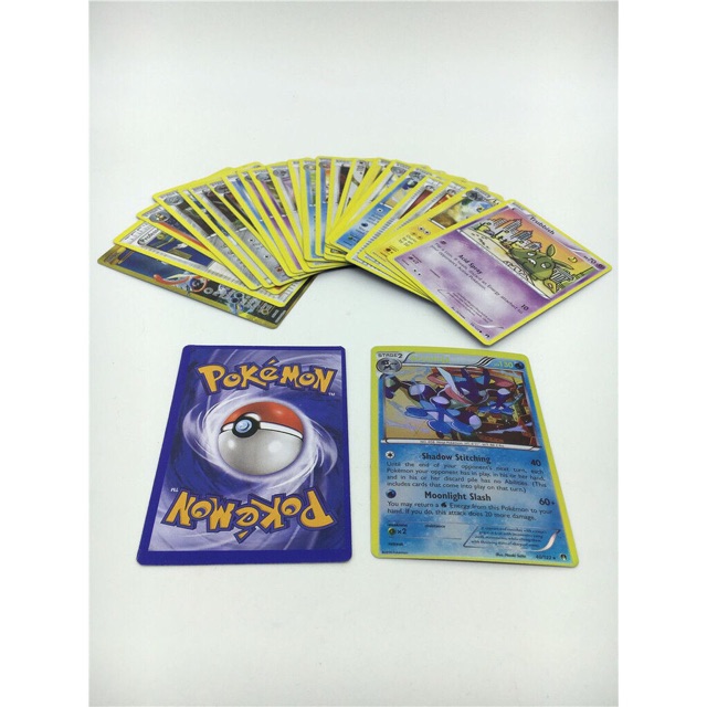 Bộ 25 thẻ bài pokemon phiên bản tiếng anh