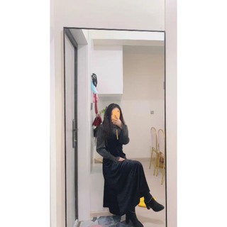 Váy nhung mềm phối ren ulzzang (kèm Feedback)
