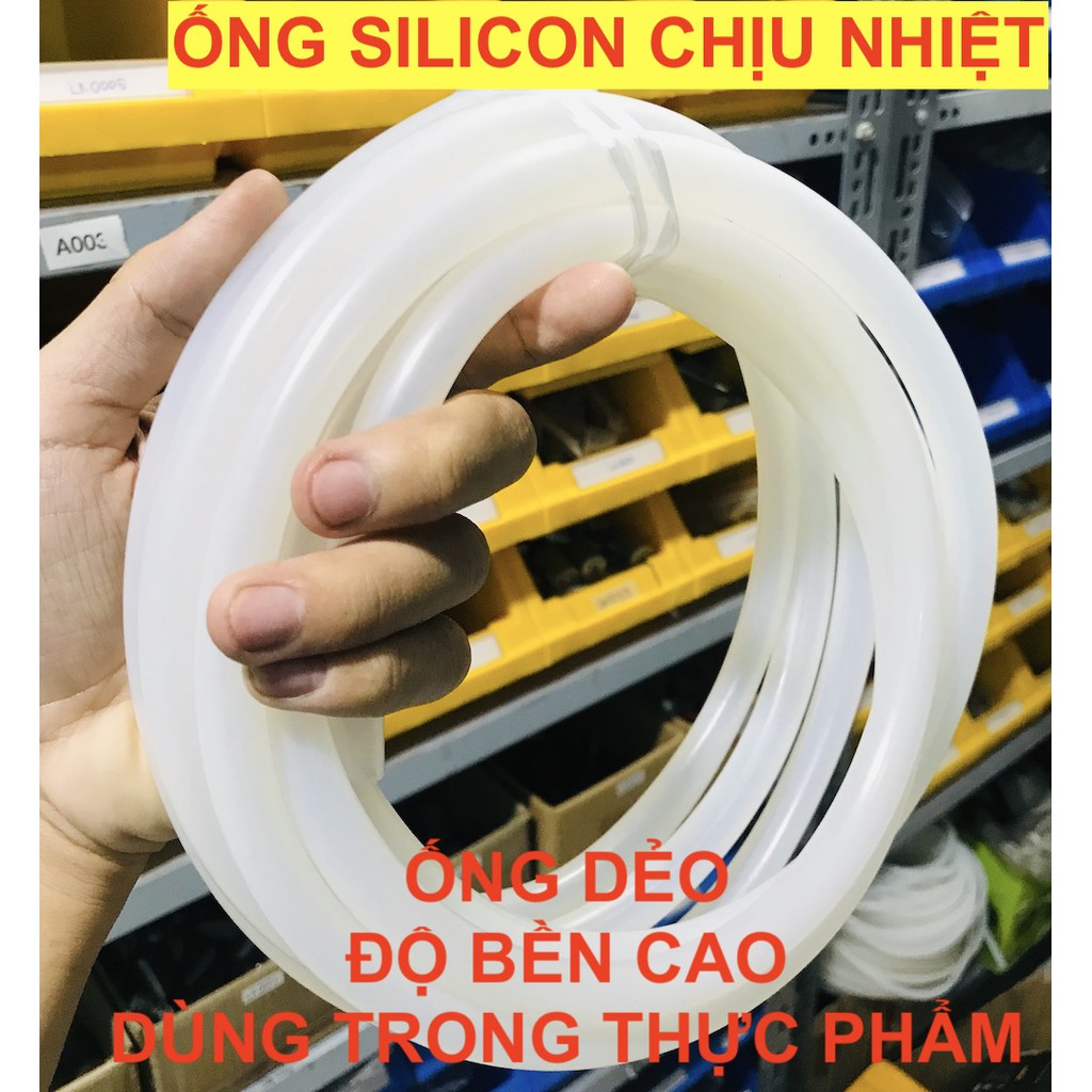 1 MÉT ống silicon chịu nhiệt phi 10 10x13mm 200 độ C ống mền dẻo độ bền cao - LK0070-10X13