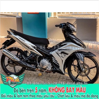 Tem rời exciter 135 bạc đen bản 2020 -1