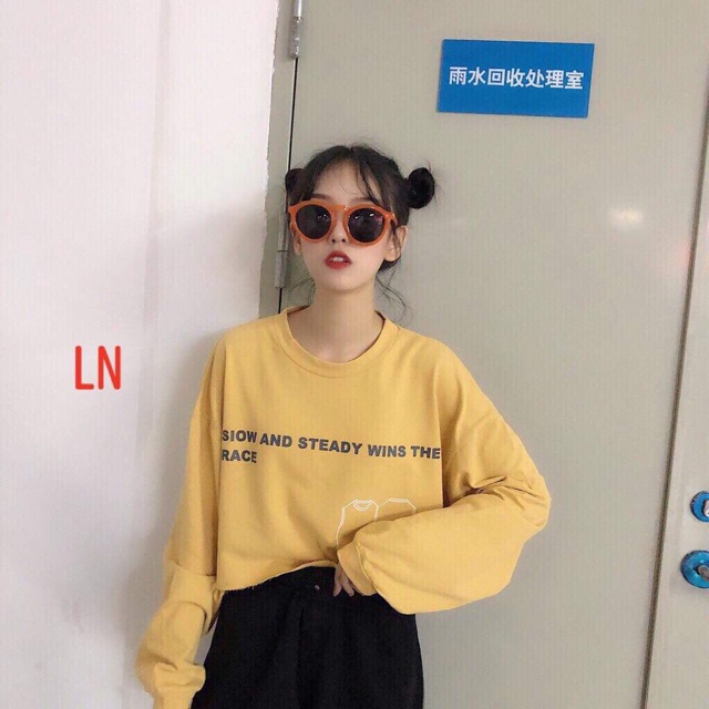 Áo croptop in hình áo dài tay LNG1019