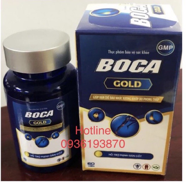 Boca Gold – Viên Uống Hỗ Trợ Cải Thiện Gân Cốt – Hộp 60 viên