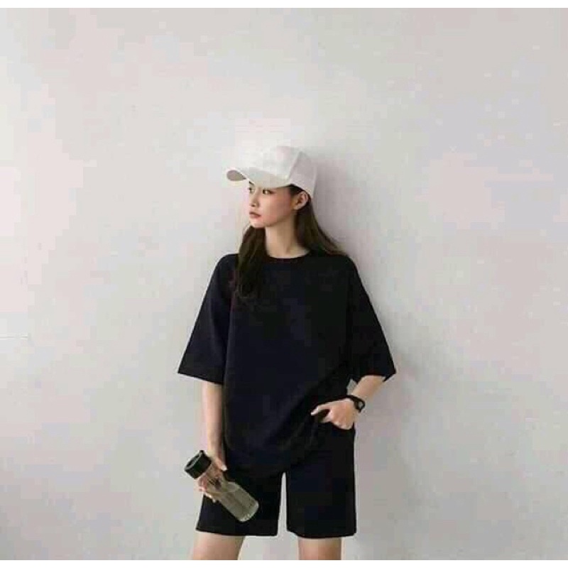 Quần đùi trơn màu đen basic , chất thun , phong cách năng động | BigBuy360 - bigbuy360.vn