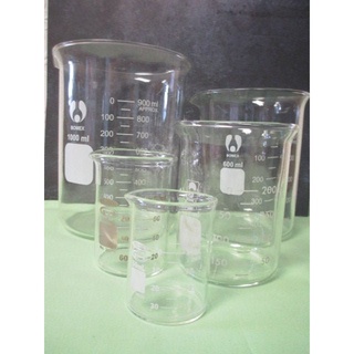 Cốc thủy tinh có mỏ 1000ml chịu nhiệt