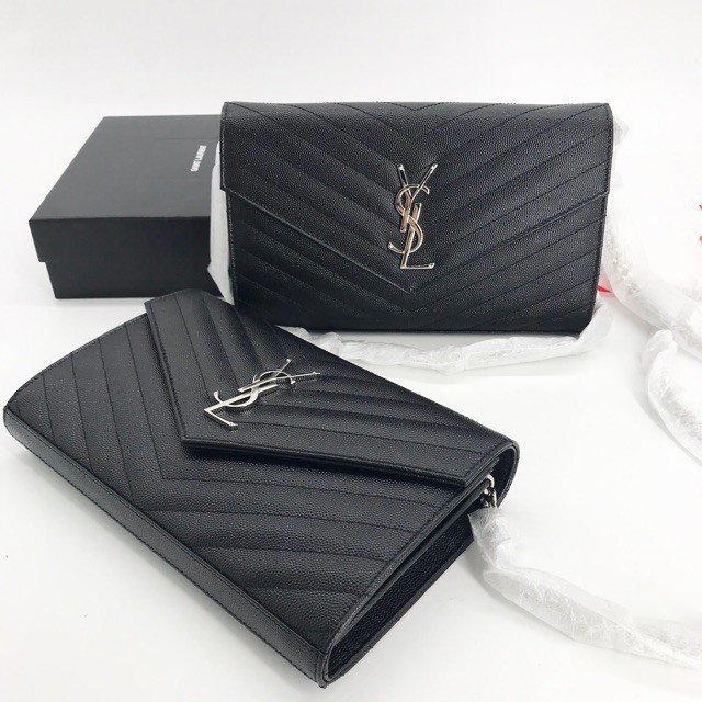 Mới! YSL WOC 9 ”màu đen với các bộ phận màu bạc. Đêm giao thừa 2020, hàng chính hãng 100%.