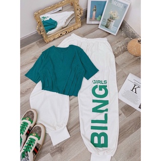 Set bling girl xinh xỉu,croptop hot trend