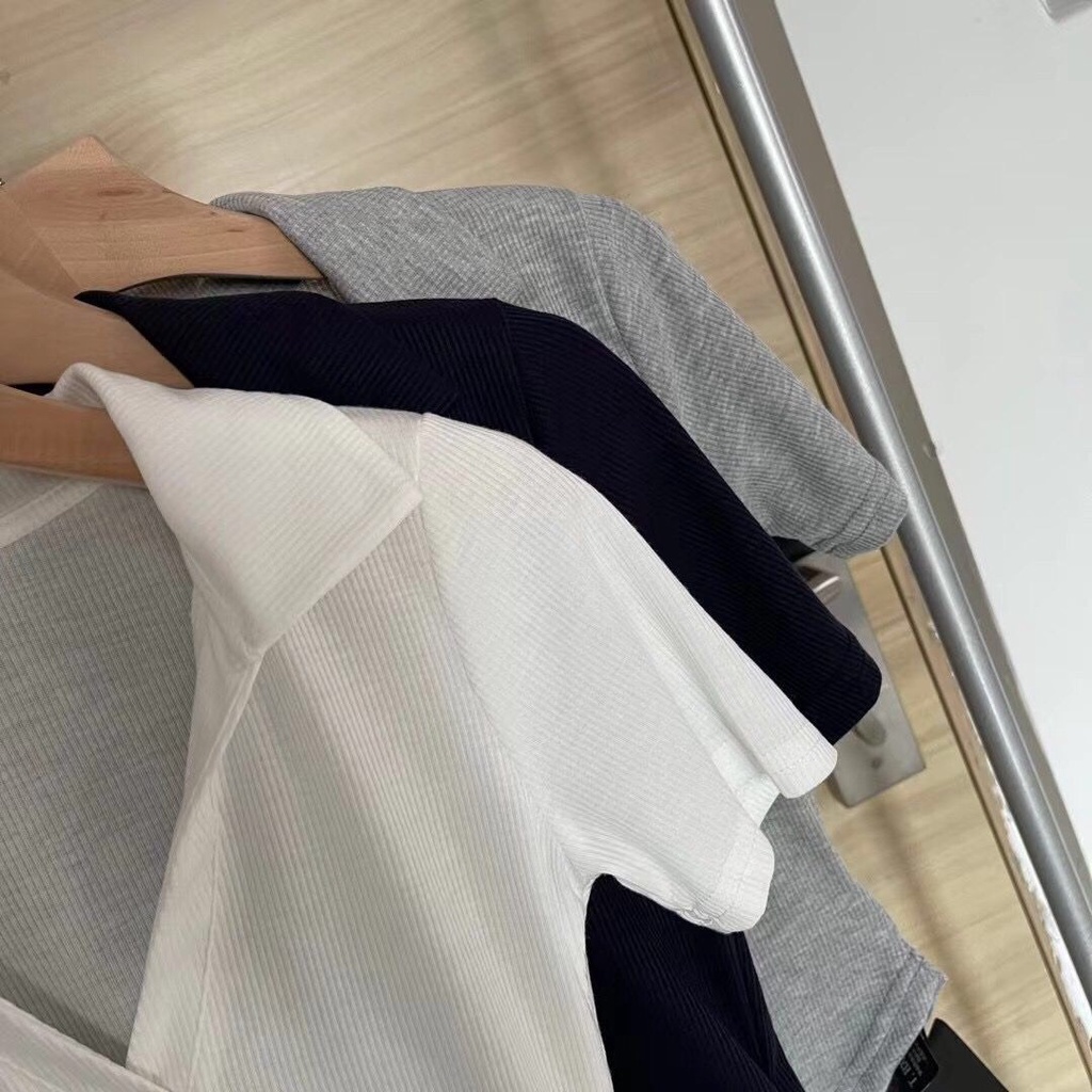 Áo Thun Len Tăm Xẻ Ngực Quảng Châu Giá Rẻ A061