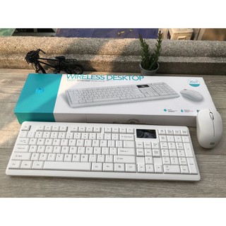 Bộ Bàn Phím Chuột Không Dây FORTER IK1600, Màu Trắng