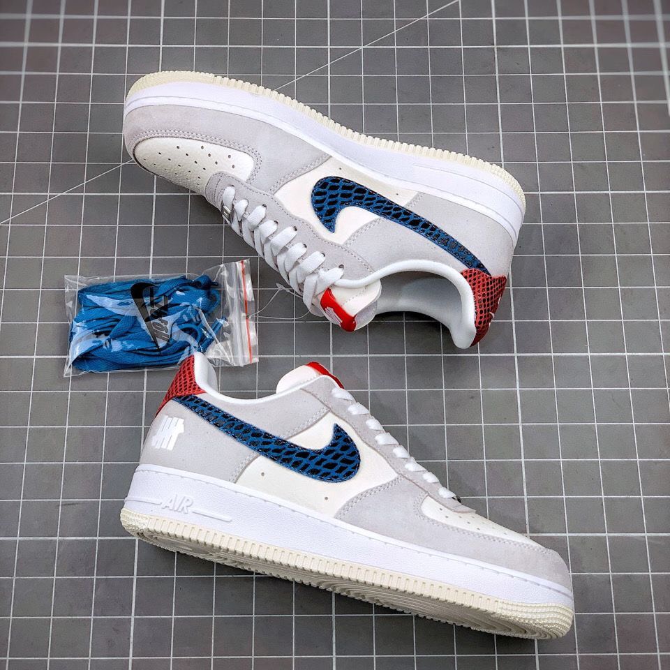Giày thể thao AF1 Dunk Vệt Xanh, Giày Air force 1 low SP undefeated 5 on it dunk Hàng cao cấp Full Box Bill
